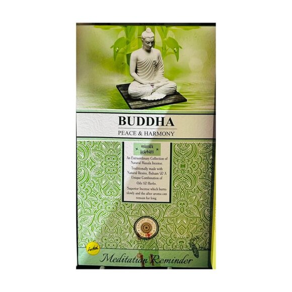 Buddha Peace & Harmony Meditation Reminder Natural Incense & Resin Sticks With H - Picture 2 of 2